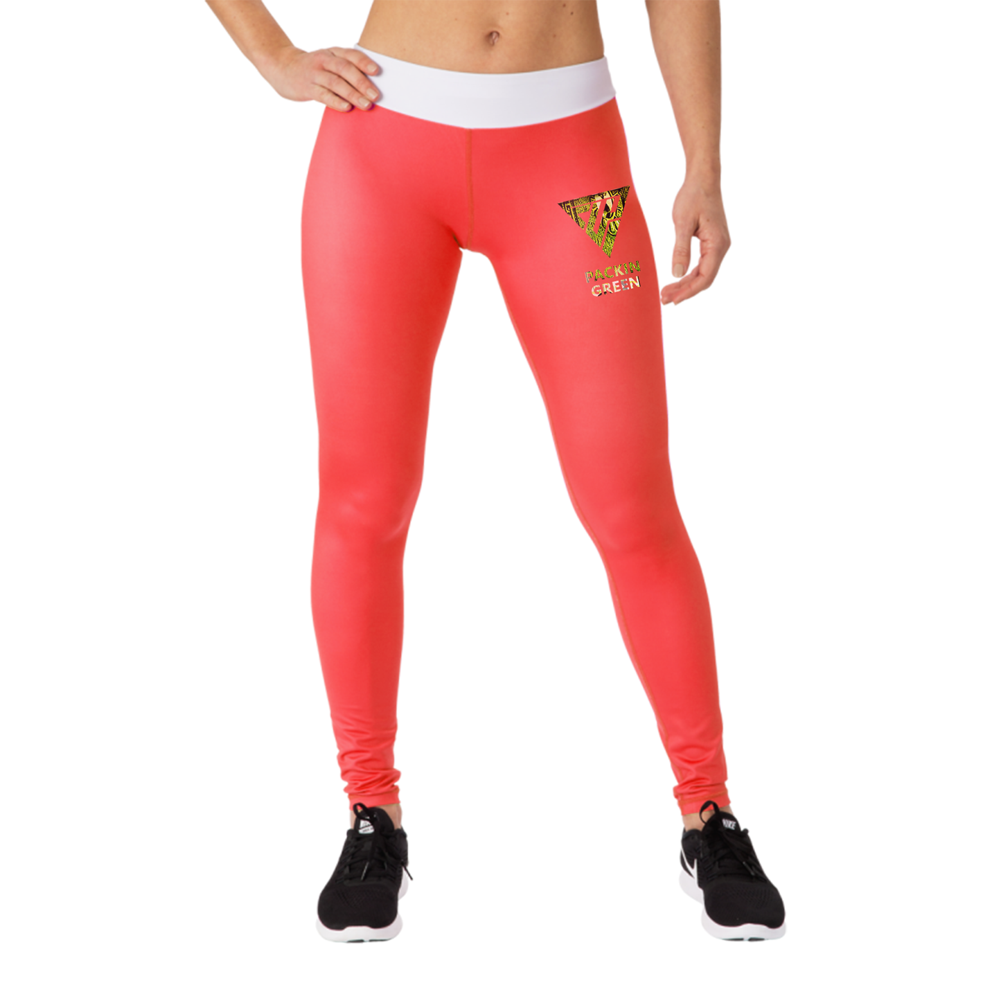 Women's Packin Green Leggings (Orange)