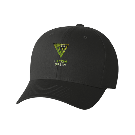 Men's Black Packin Green Snap Back Baseball Cap