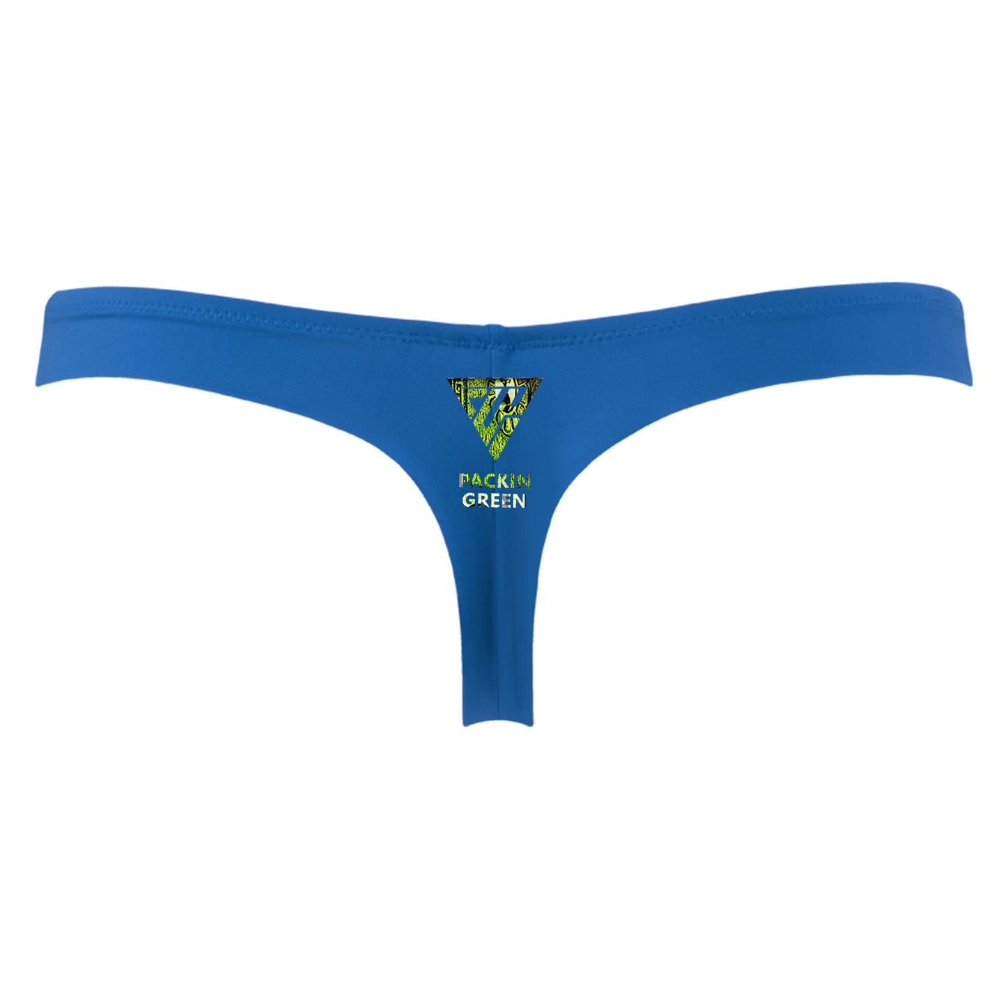 Woman's Packin Green Thong (Blue)