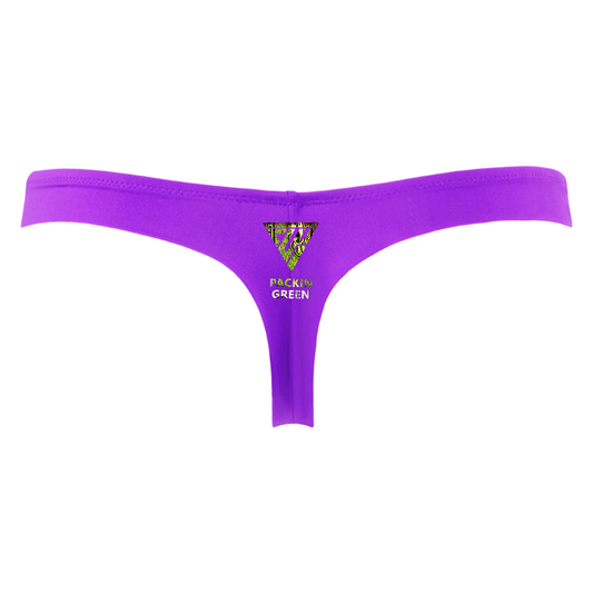 Woman's Packin Green Thong (Purple)