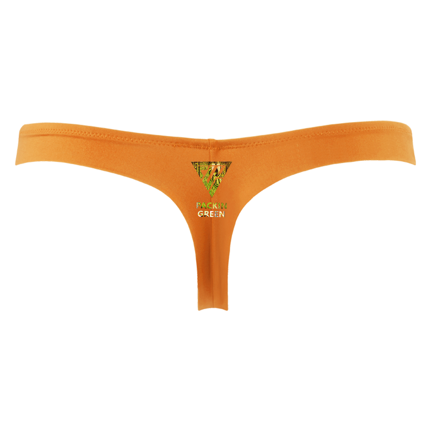 Woman's Packin Green Thong (Orange)