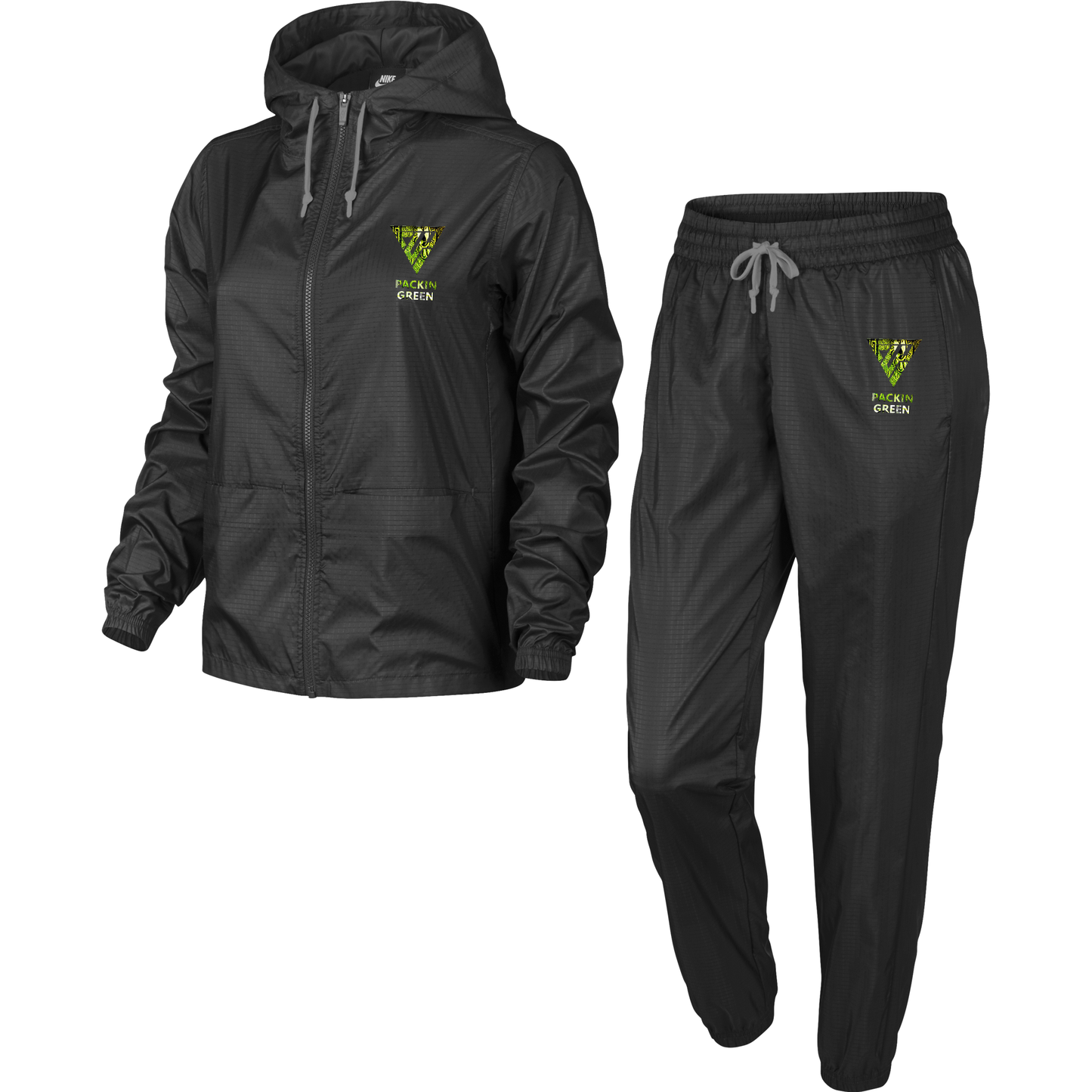 Women's Packin Green Tracksuit (Black)