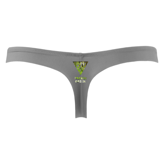 Woman's Packin Green Thong (Grey)