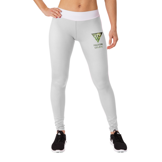 Woman's Packin Green Leggings (White)